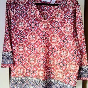 Alfred Dunner size large multi colored shirt